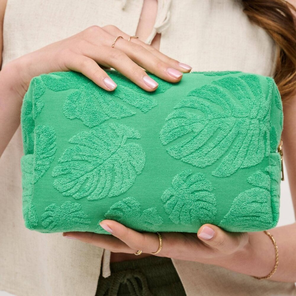Palm Breeze Cosmetic Bag - Green
